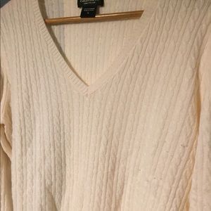 100% cashmere sweater.